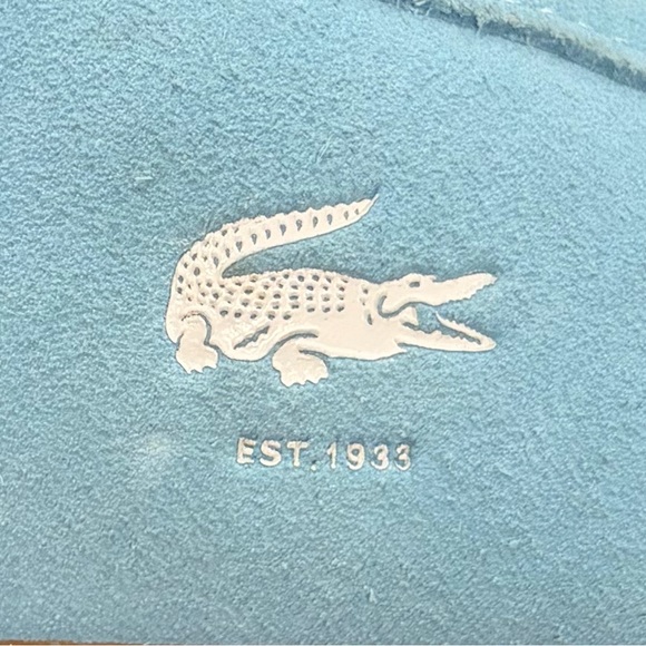 Lacoste Women’s Baseshot Translucent Sole Sneakers Blue Suede US 6.5 - Picture 6 of 12